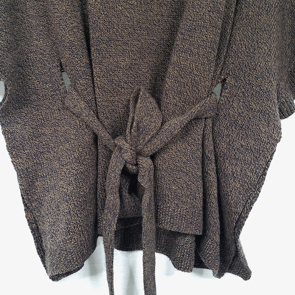 H&M Poncho Style Brown Heathered Sweater (XS) - Picture 5 of 12